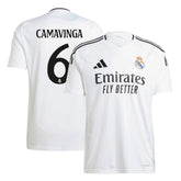 Men's Real Madrid CAMAVINGA #6 Home Soccer Jersey 2024/25
